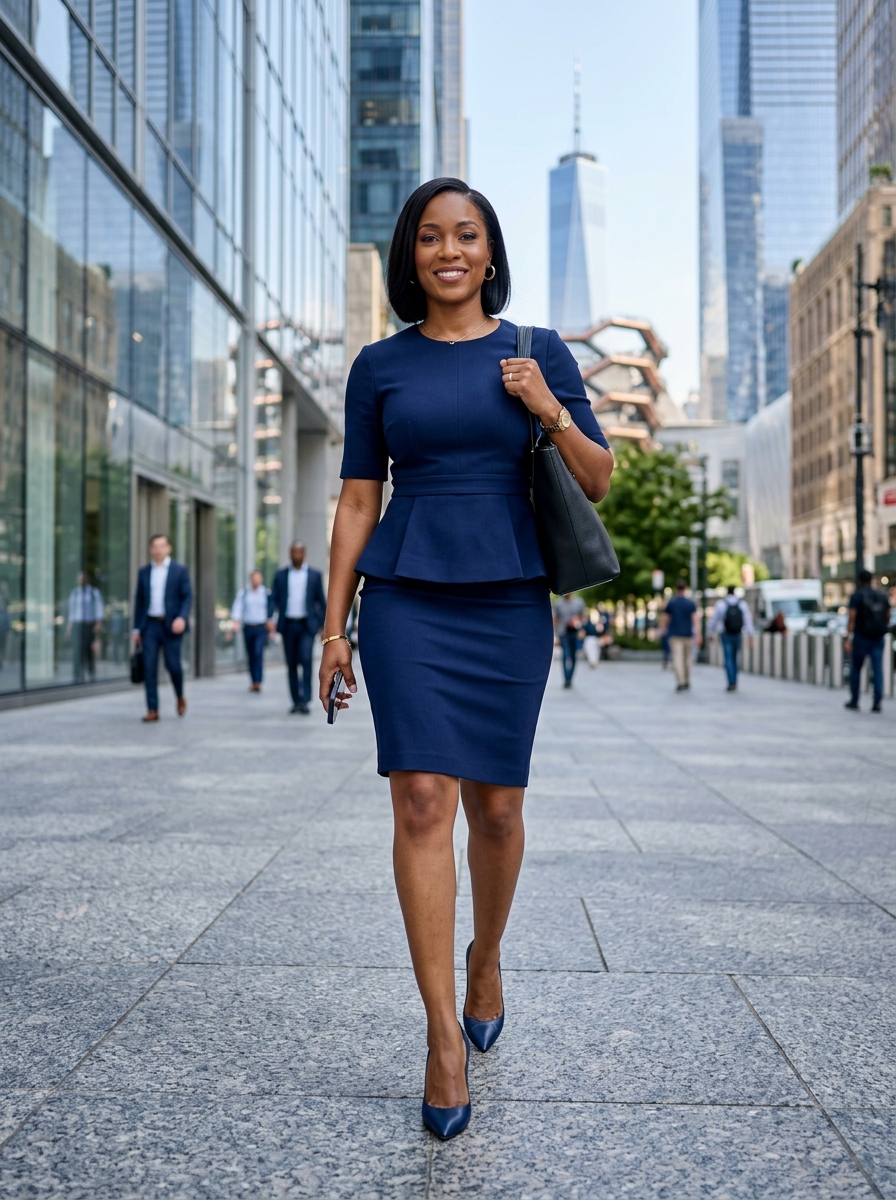 How To Pair A Peplum Top With A Pencil Skirt