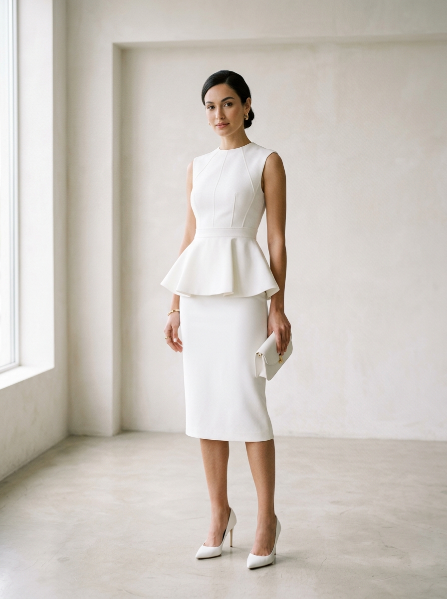 How To Pair A Peplum Top With A Pencil Skirt
