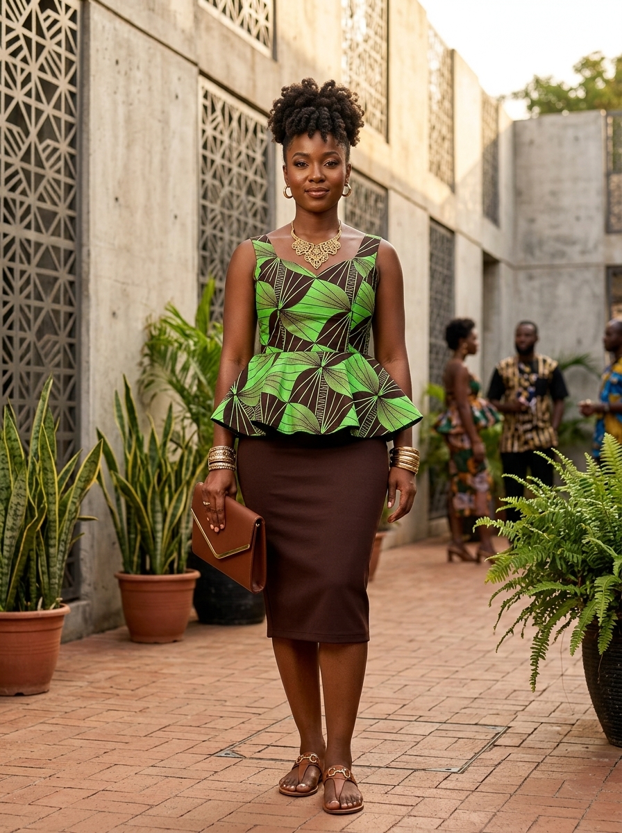 How To Pair A Peplum Top With A Pencil Skirt
