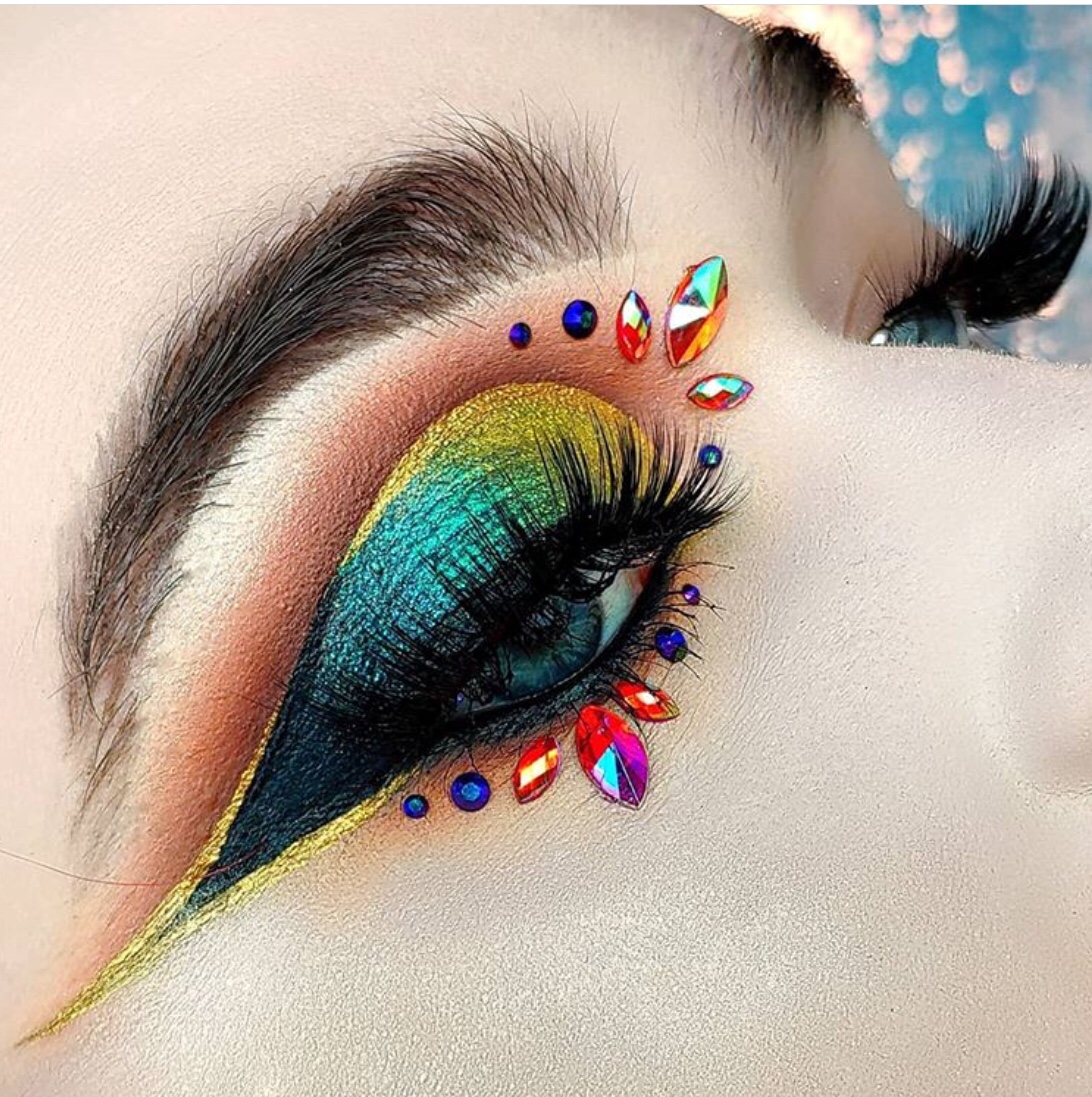 rainbow eye makeup
