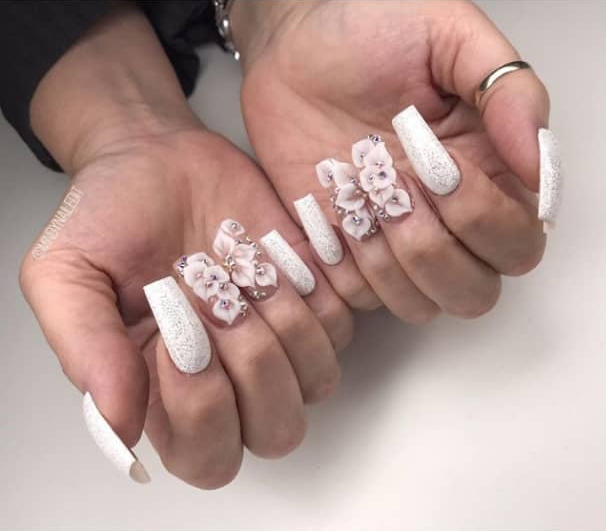 white nail designs