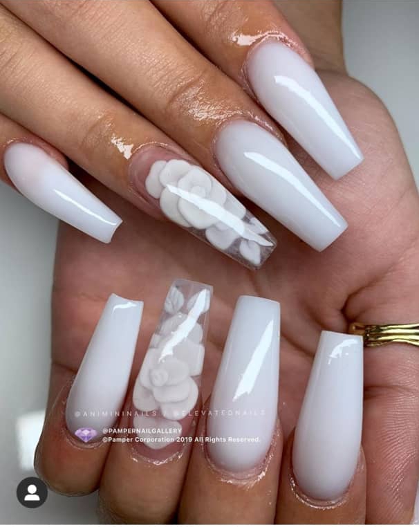 white nail designs