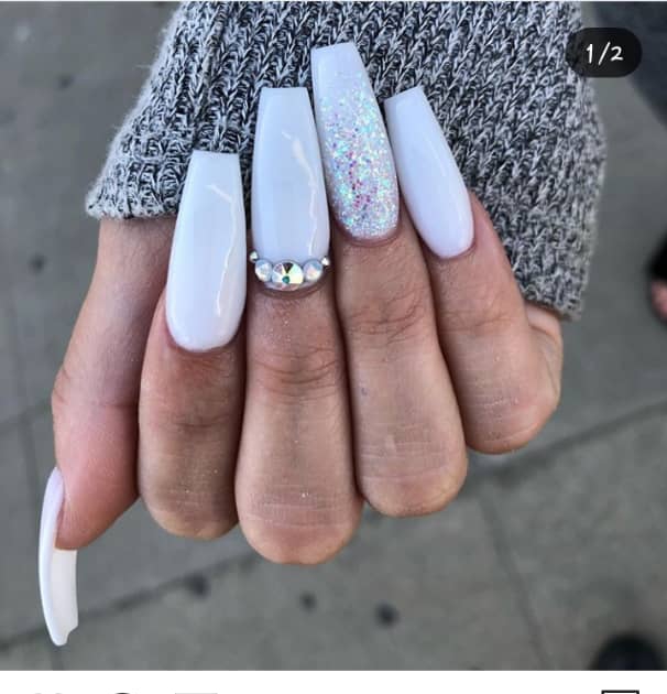 white nail designs