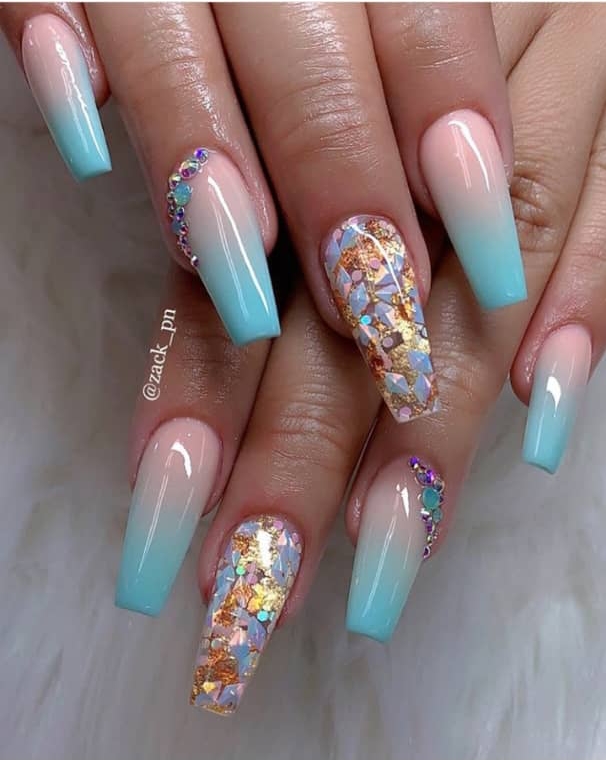 40+ Trendy Coffin Nails Design Ideas - The Glossychic