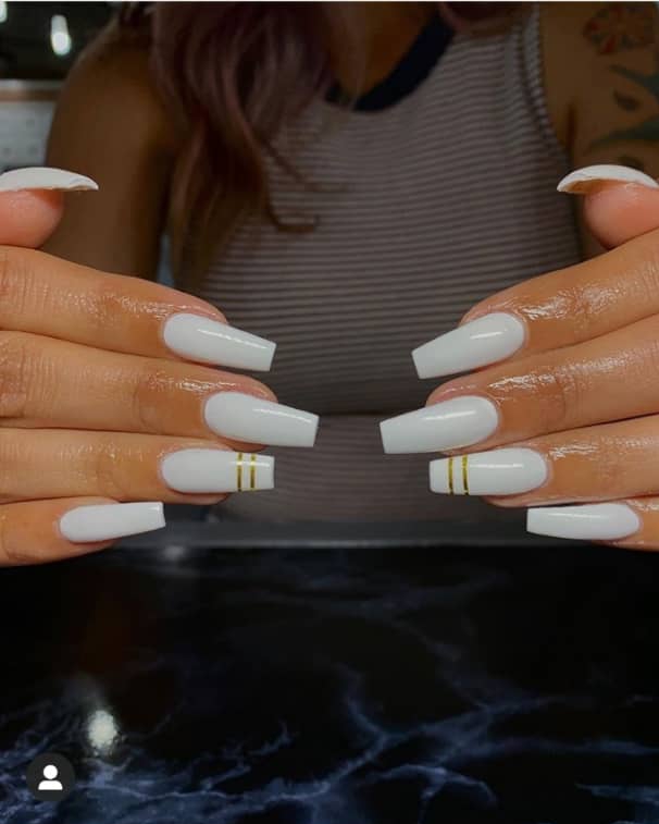 40 Trendy Coffin Nails Design Ideas The Glossychic