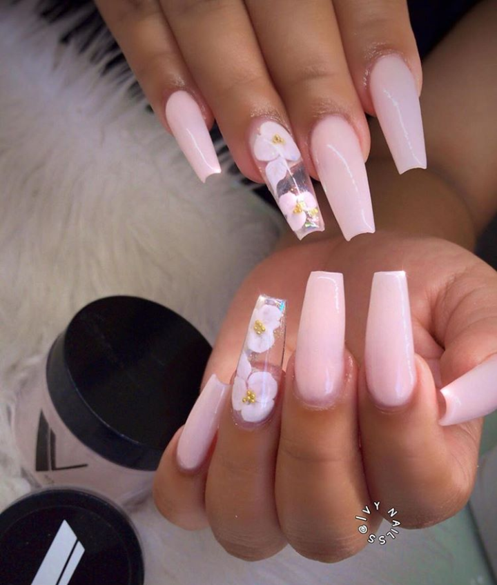 40 Trendy Coffin Nails Design Ideas The Glossychic