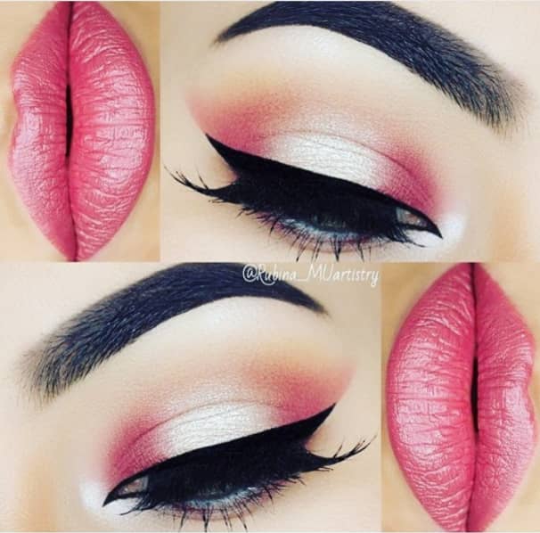 lips and eyes makeup