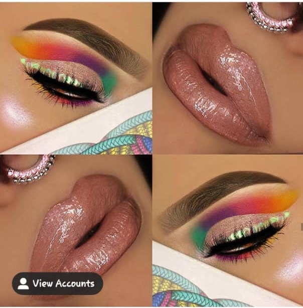  lips and eyes makeup 