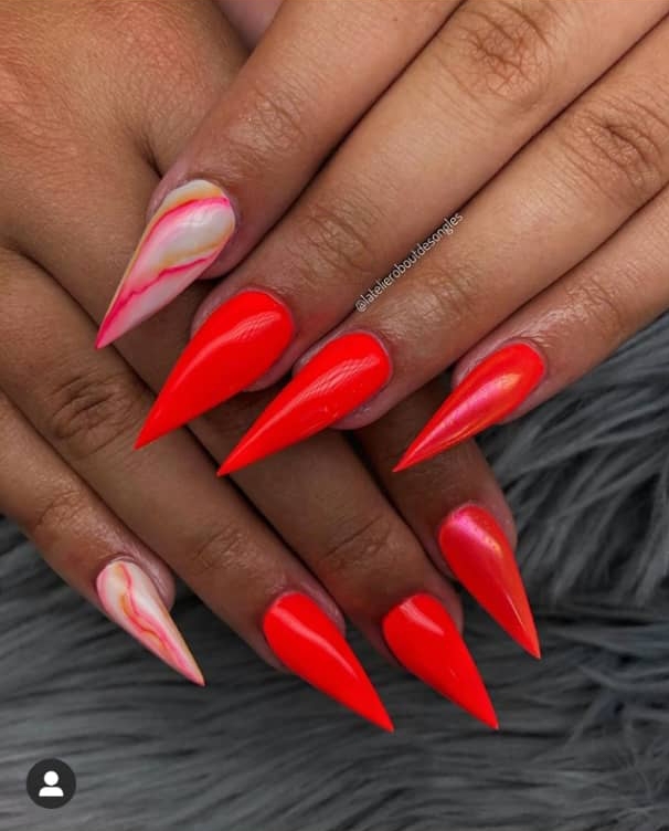 28 Beautiful Stiletto Nail Design Ideas - The Glossychic