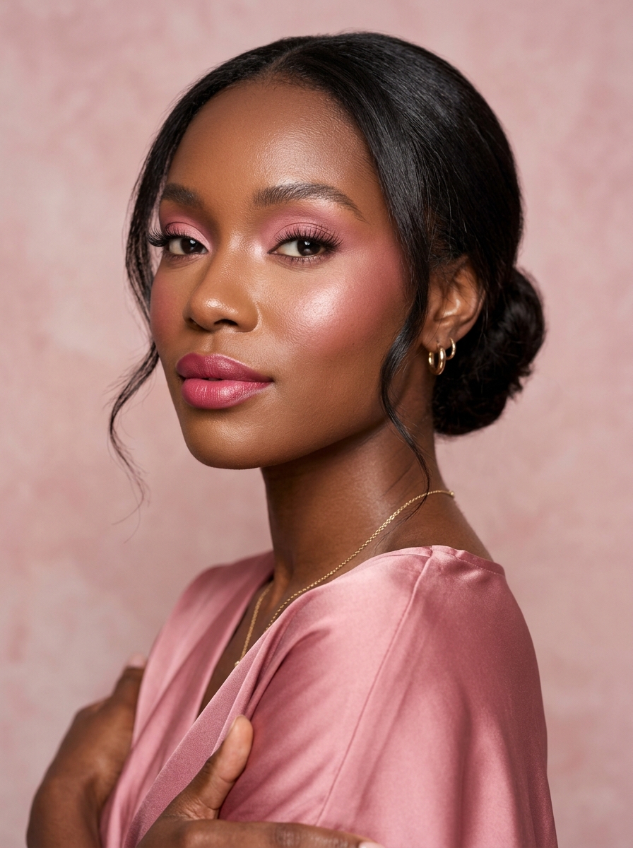 Rose Pink Monochromatic Makeup
