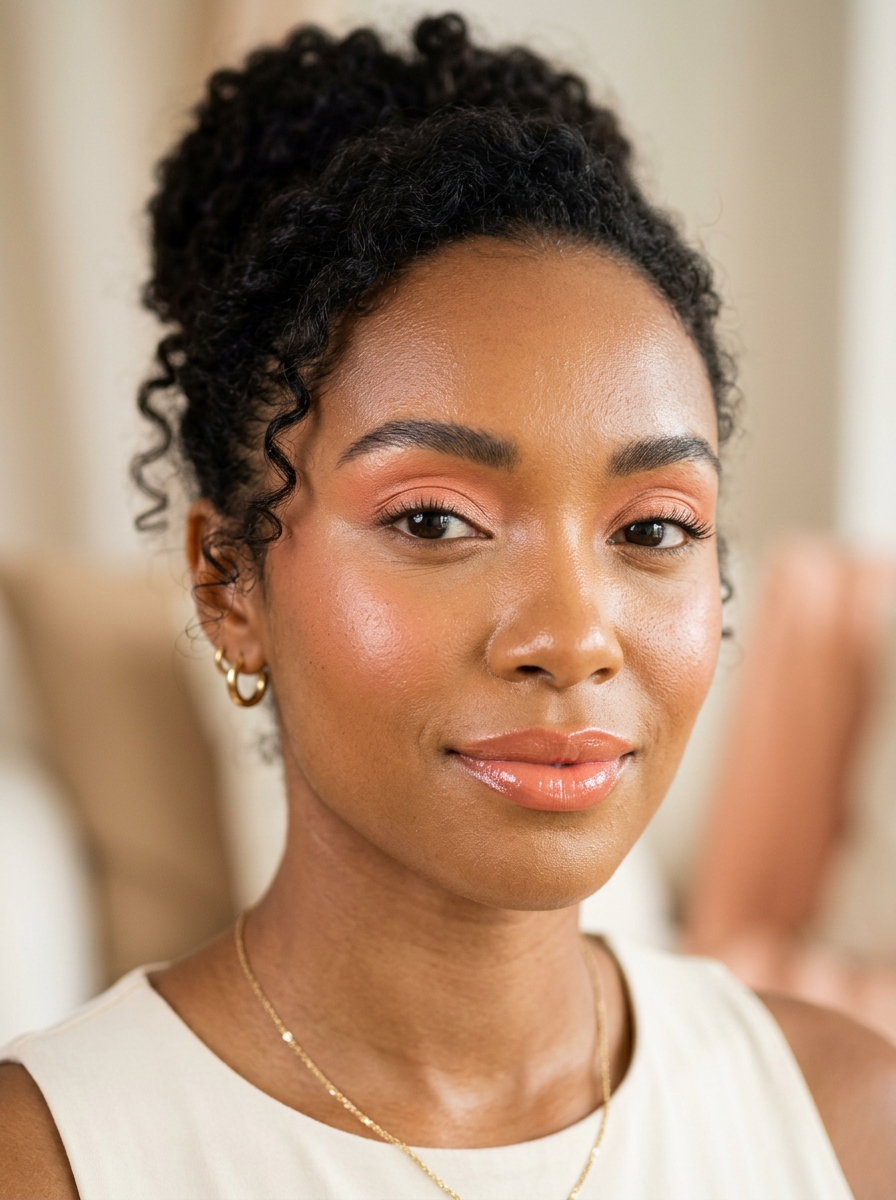 Peach Monochromatic Makeup