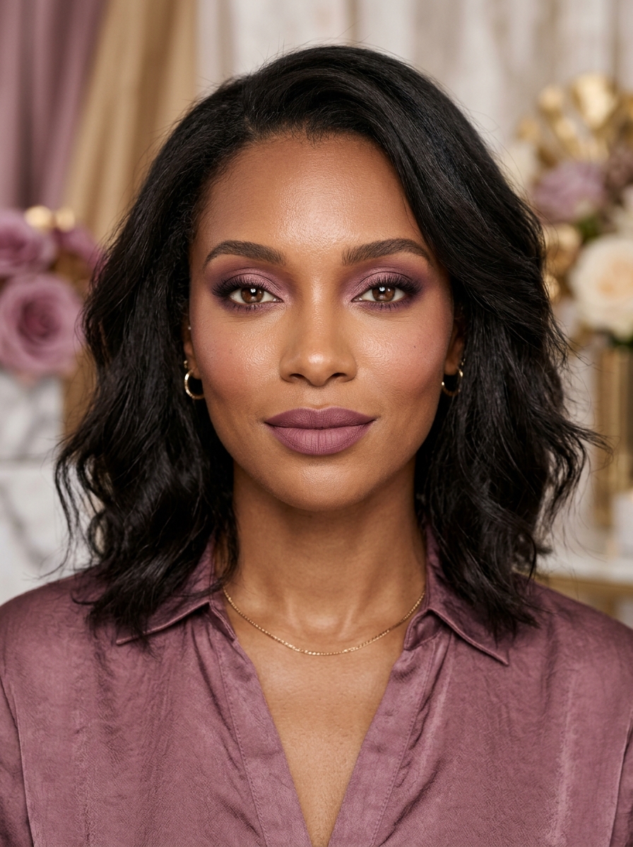 Mauve Monochromatic Makeup