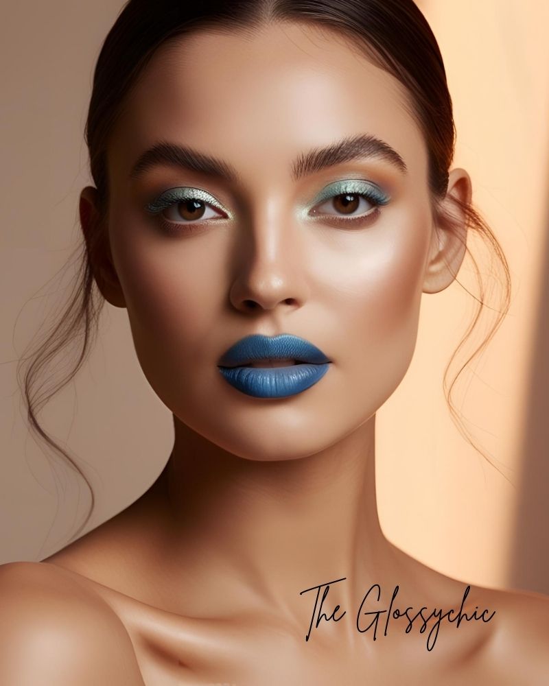 blue lipstick