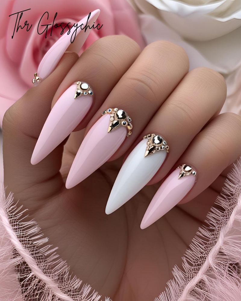 35 Beautiful Stiletto Nail Design Ideas 17