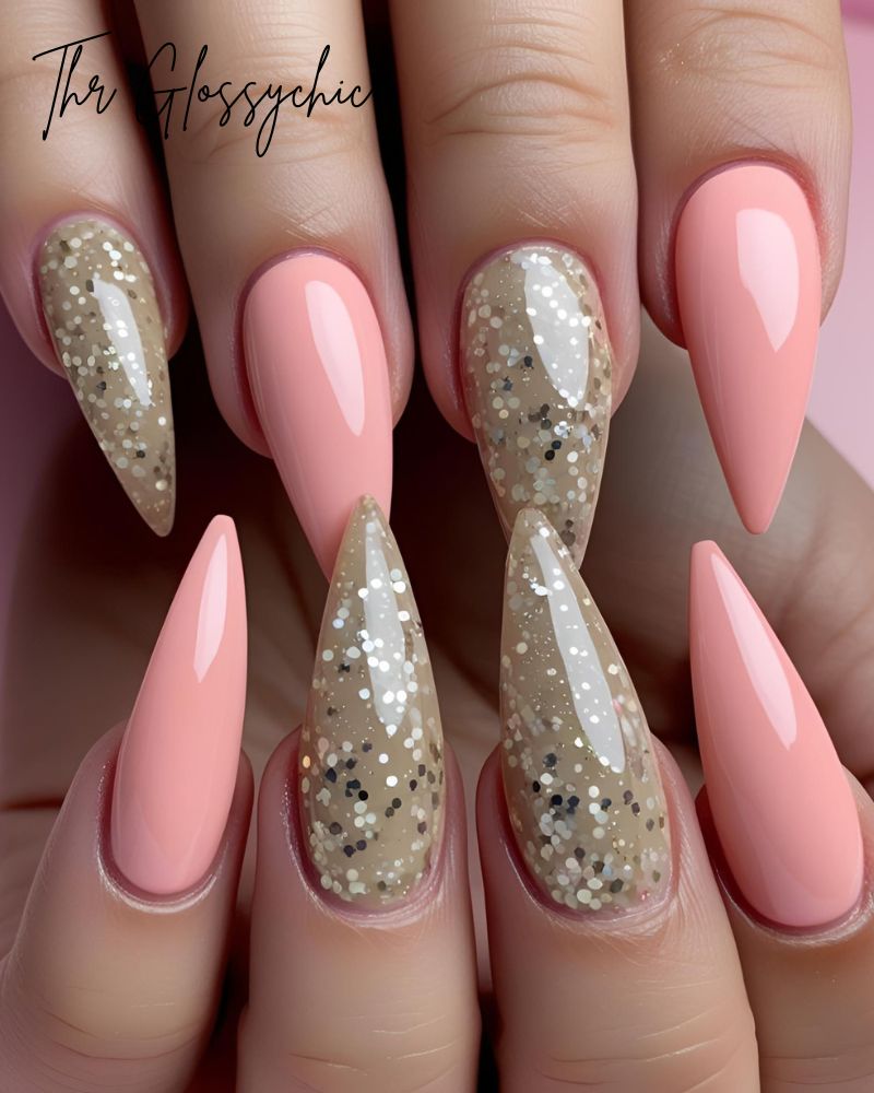 35 Beautiful Stiletto Nail Design Ideas 18