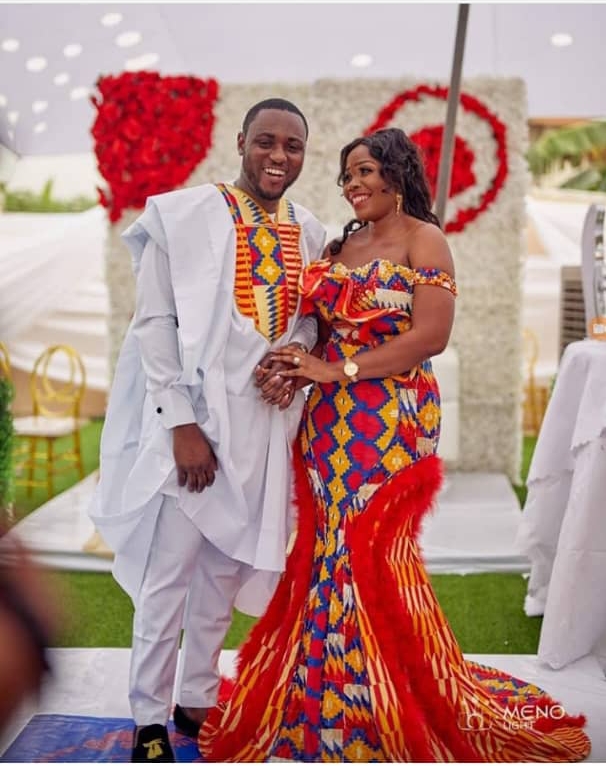 African kente 2024 wedding dresses