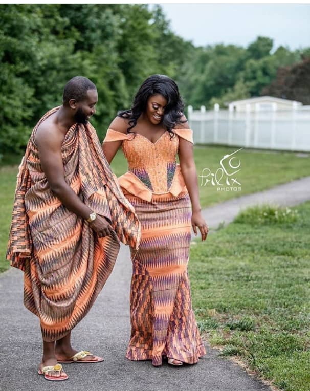 Traditional kente outlet wedding dress