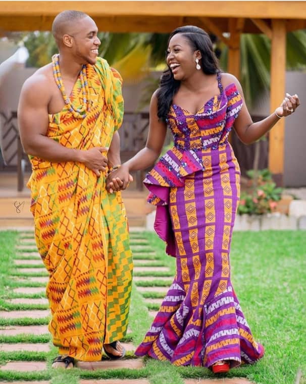 kente dress styles for traditional wedding