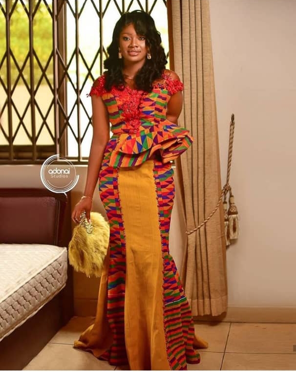 kente dress styles for traditional wedding