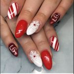 christmas gel nails