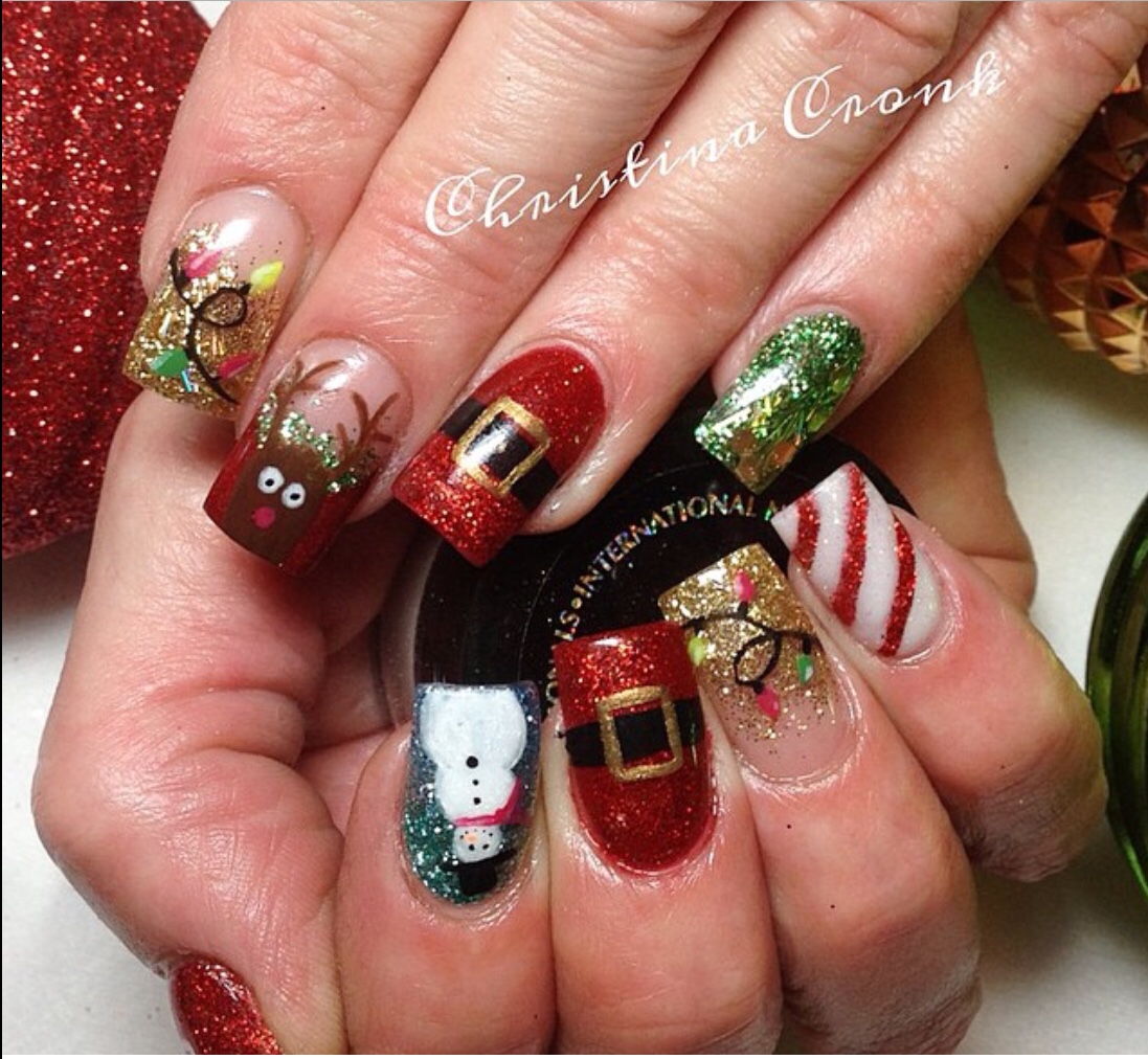 26 Simple Yet Chic Acrylic Nail Designs For Christmas 2019 The Glossychic