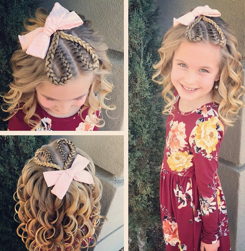 valentines day hairstyle for kids