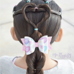 valentines day hairstyle for kids