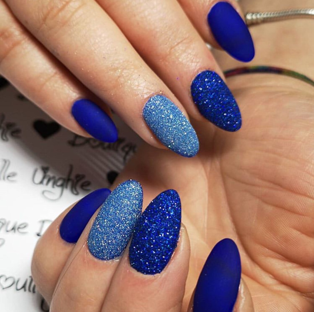 50+ Fabulous Blue Nail Designs - The Glossychic