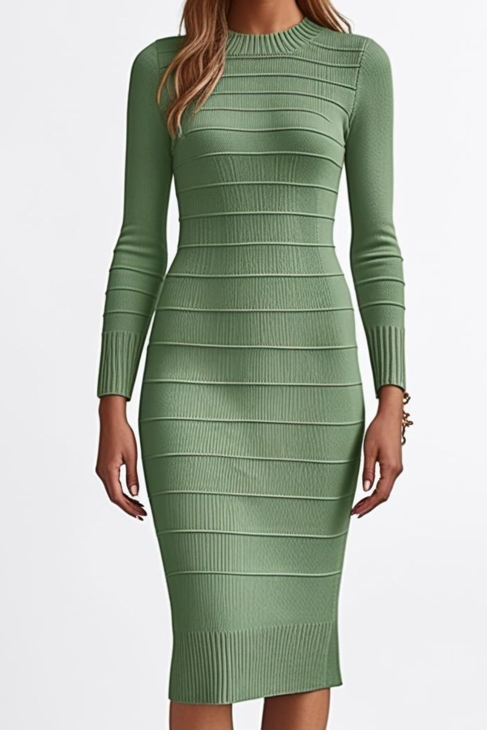 knitted wedding guest dress