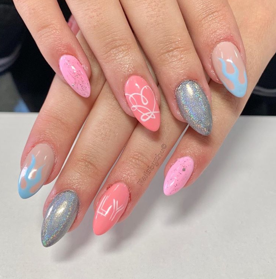 30+ Charming Almond Nail Design Ideas The Glossychic