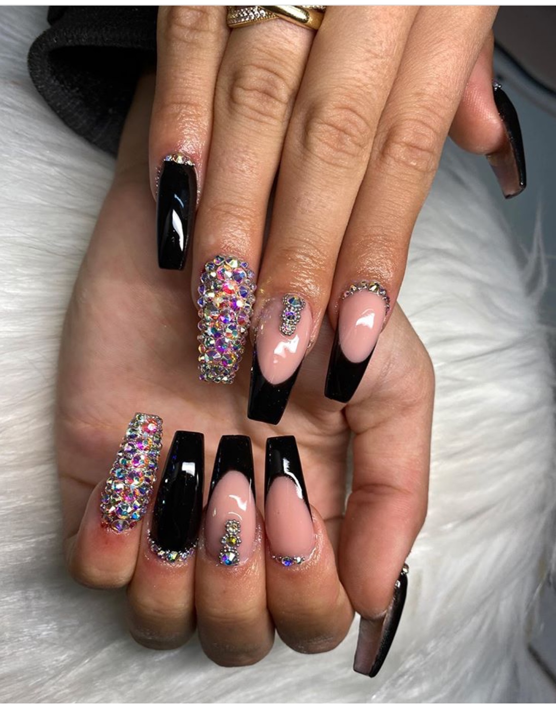 Nail Designs Using Black at Jamie Pierson blog