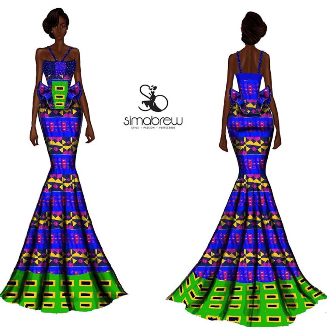 17 Stylish Dress Design Sketches By Sima Brew - The Glossychic