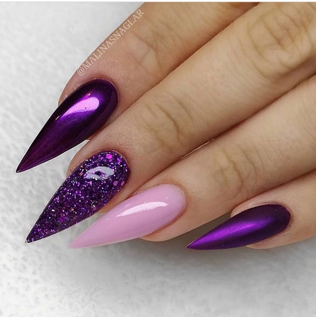 Violet Nail Glitter