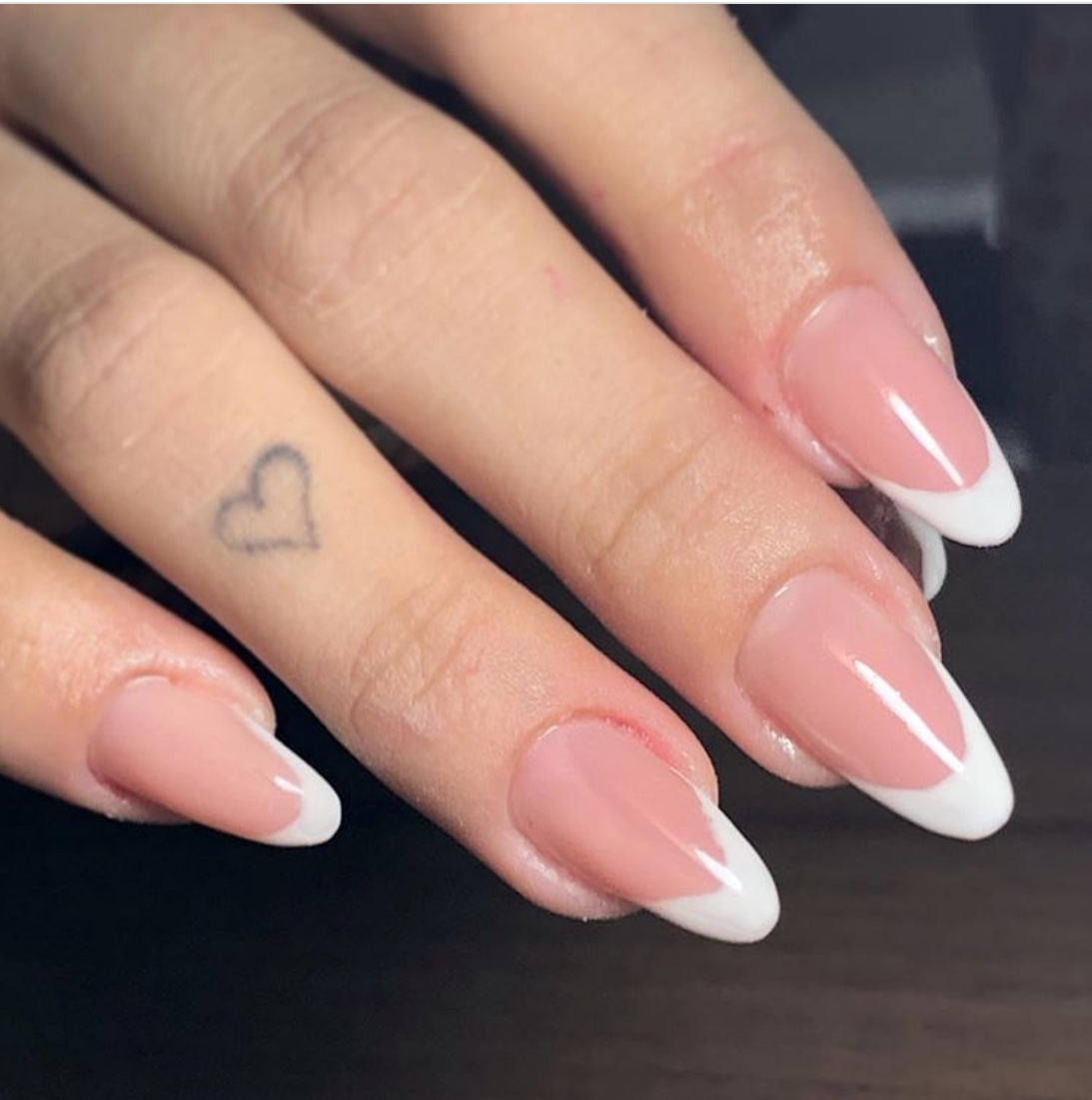 almond acrylic nail shapes