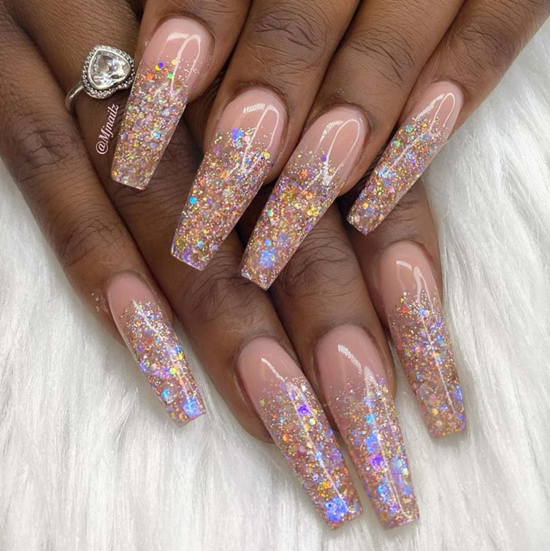 nail designs with rhinestones