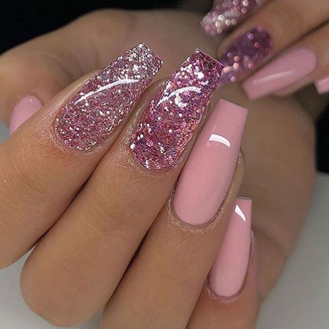 shimmering nails