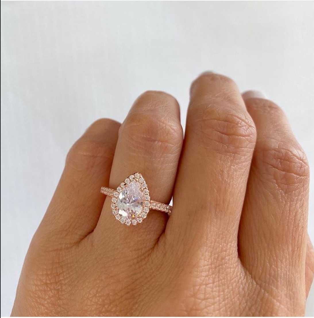 pear shaped ring