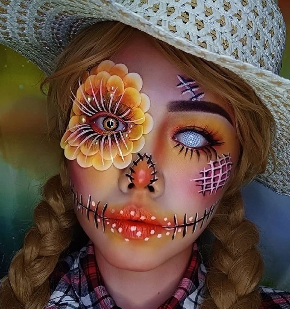 cute scarecrow face makeup