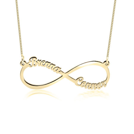 infinity necklace with names