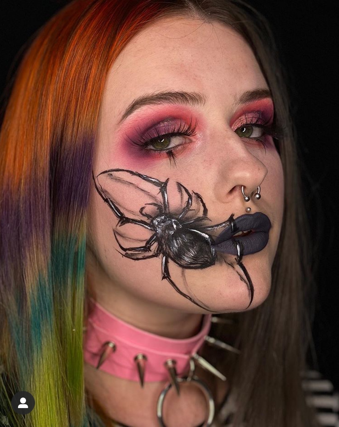 spider makeup 