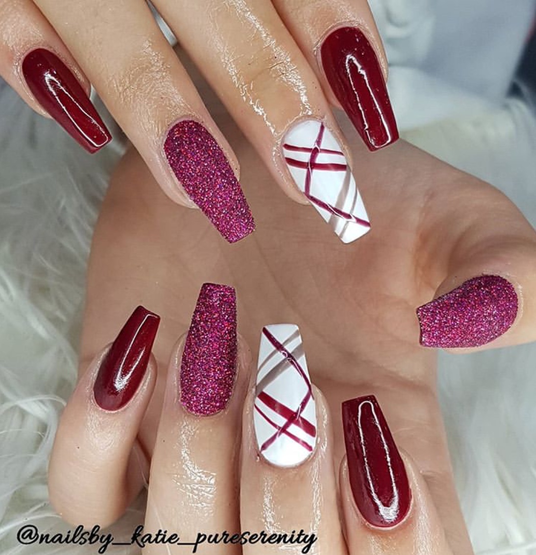 Burgundy Nails 45 Nail Designs For Different Shapes  Shopping Ideas