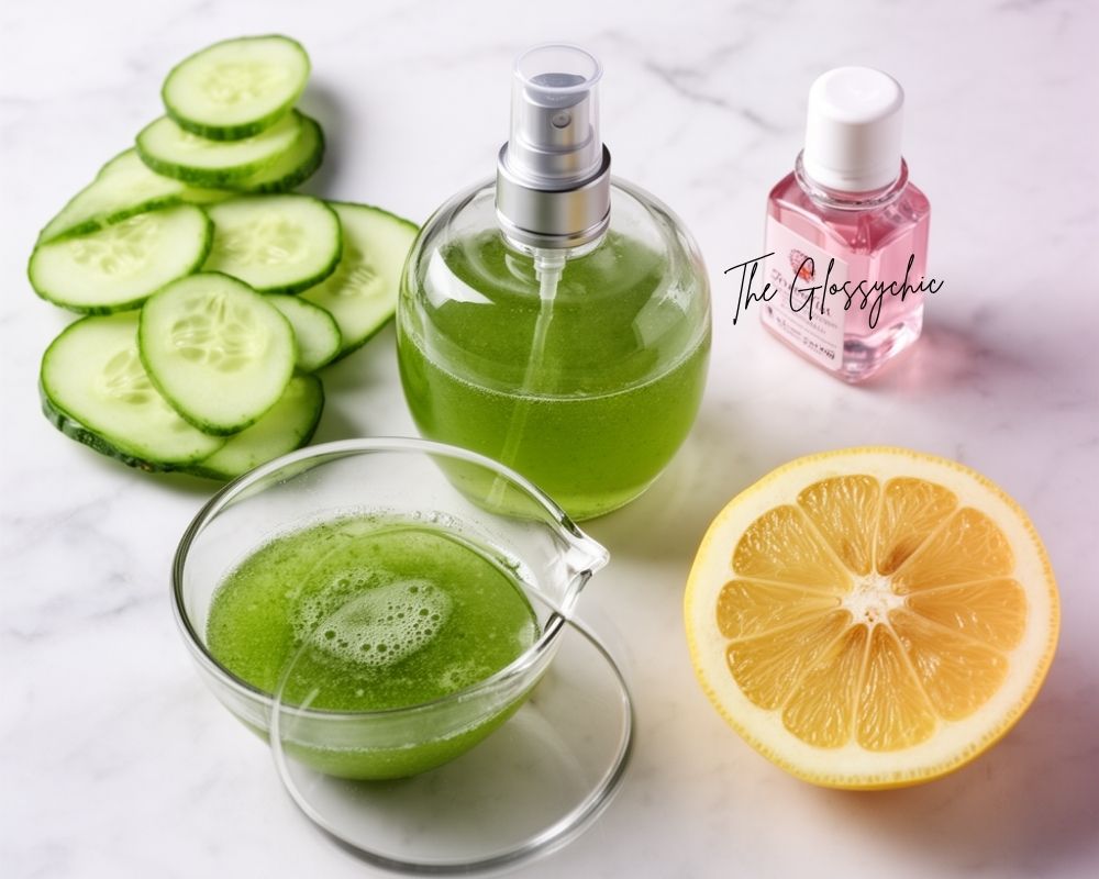DIY Cucumber Face Toner And Eye Mask