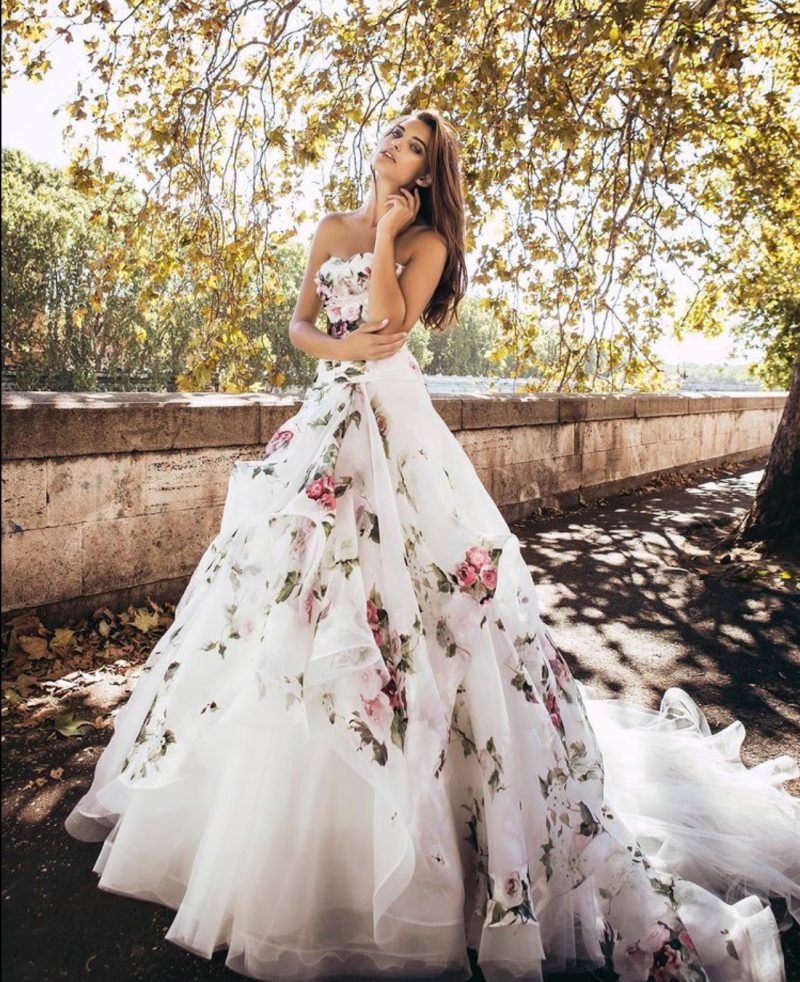 20+ Floral Wedding Dresses The Glossychic — free download
