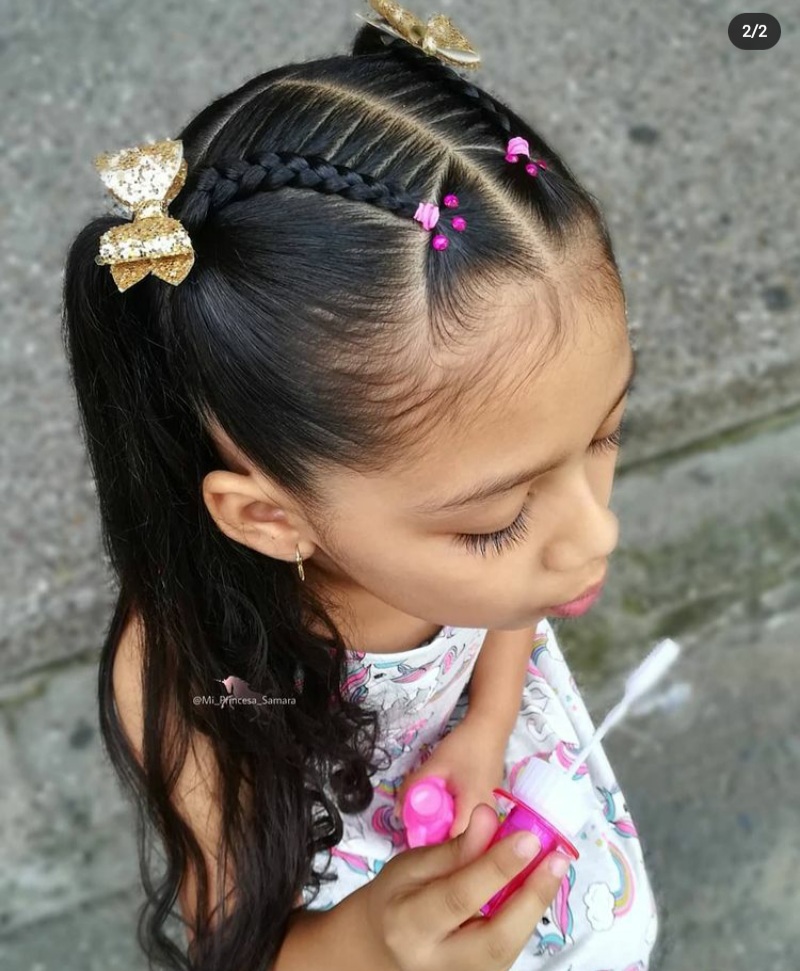 rubberband hairstyles for kids