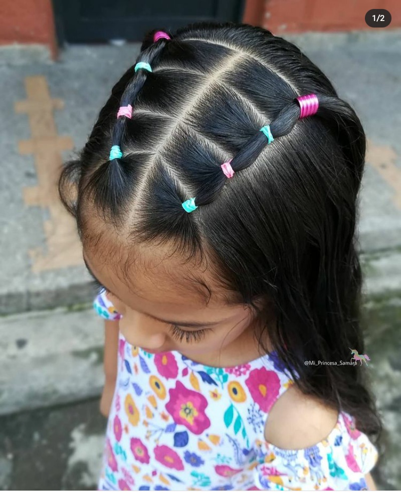 rubberband hairstyles for kids