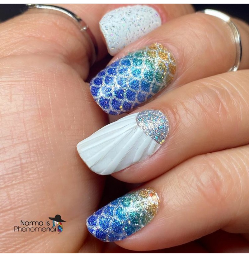Tropical beach nail designs