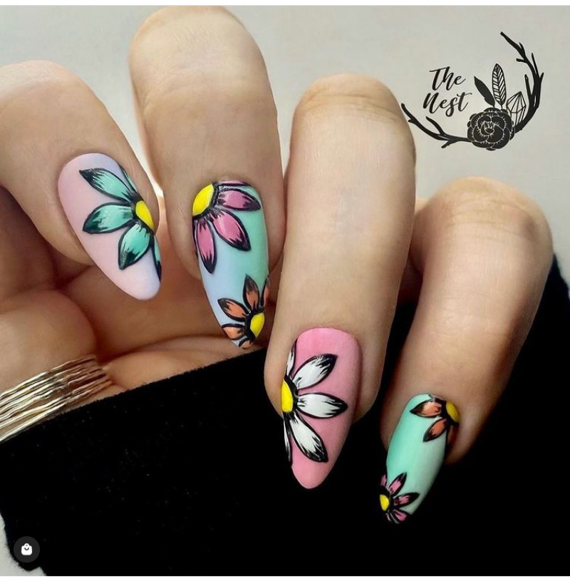 flower nail designs