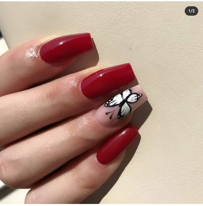 15 Lovely Red And Black Nail Designs - The Glossychic