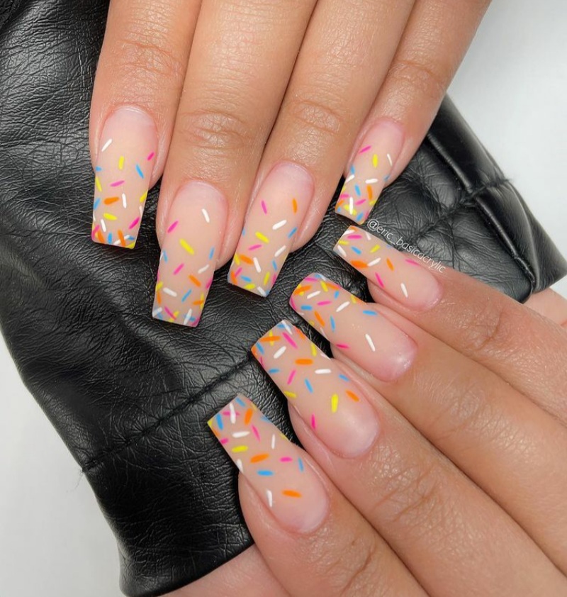 sprinkles nail designs