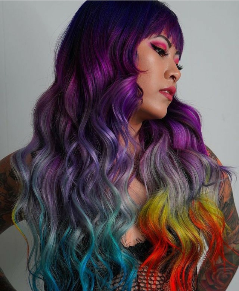 purple hairstyles